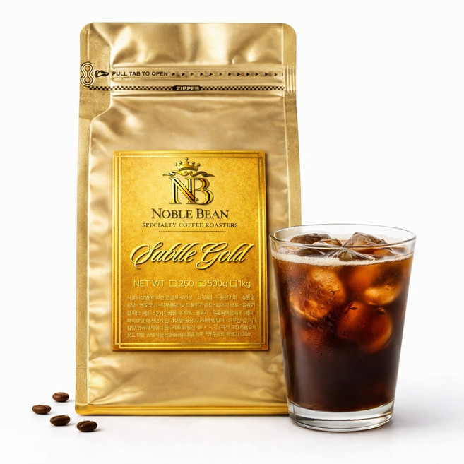 노블빈 산미없는 다크 블렌드 원두 커피, 1개, 1kg, 홀빈(분쇄안함)