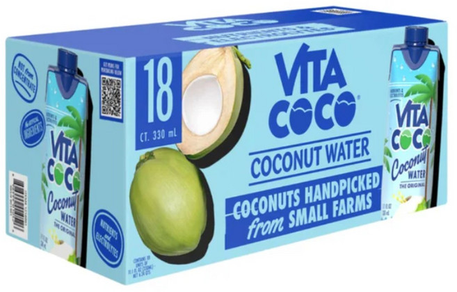 Vita Coco Coconut Water Original 비타 코코 코코넛 워터 오리지널, 18개, 330ml