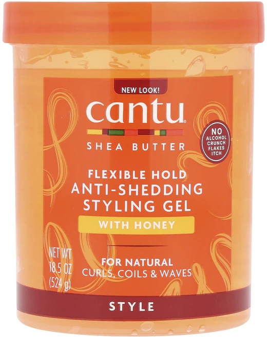 Cantu 시어버터 안티셰딩 스타일링 젤 꿀 함유 강력한 고정력 524g(18.5oz), Cantu시어버터안티셰딩스타일링젤꿀함유강력한고정력524, 1개 - 쿠팡