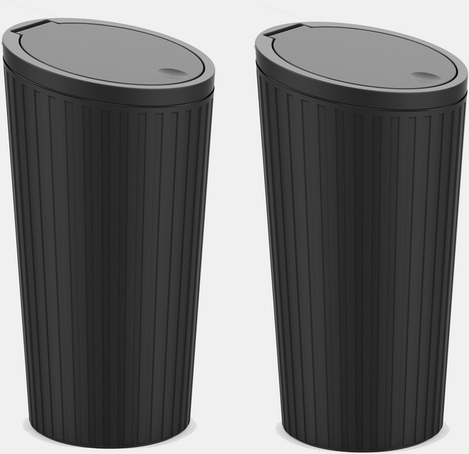 벤비아믹스 원터치 컵홀더 쓰레기통 2p 휴지통 도어 홀더 재떨이 차량용 자동차 사무실 책상 00766, 2개, 1번 올블랙