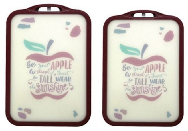 빠띠라인 테라조 애플 도마 11mm 두께 중/거치대/세트/항균/업소용/TPU/양면/미니/플라스틱/이유식/대형/캠, 빠띠라인 테라조 애플 도마 11mm 두께 중/거치대/세, 브라운 애플, 1개