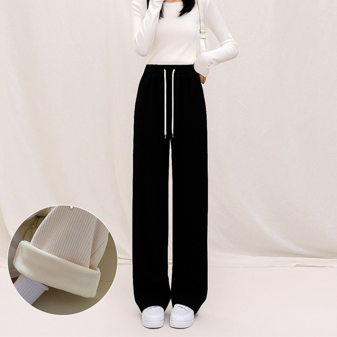 미르앙 코듀로이 하이웨스트 기모 밴딩 팬츠