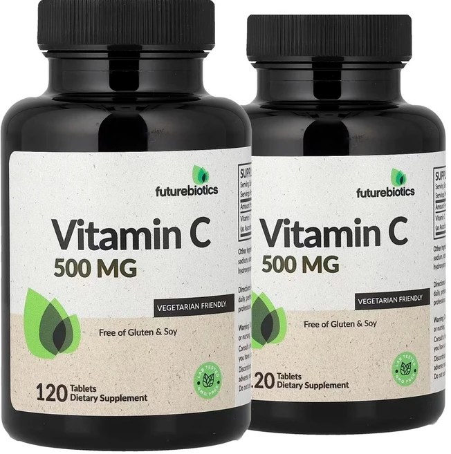 퓨처바이오틱스 비타민C 비타민씨 500mg 120정 2개 - 쿠팡