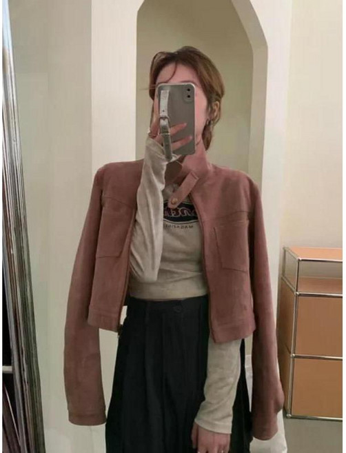 오버듀플레어스웨이드 haus자켓 2024가을겨울아우터