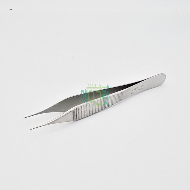 IMD 마이크로 아드슨핀셋 12cm 0.3mm 유구 J-16-1290 [Micro Adson Tissue Forceps], 1개