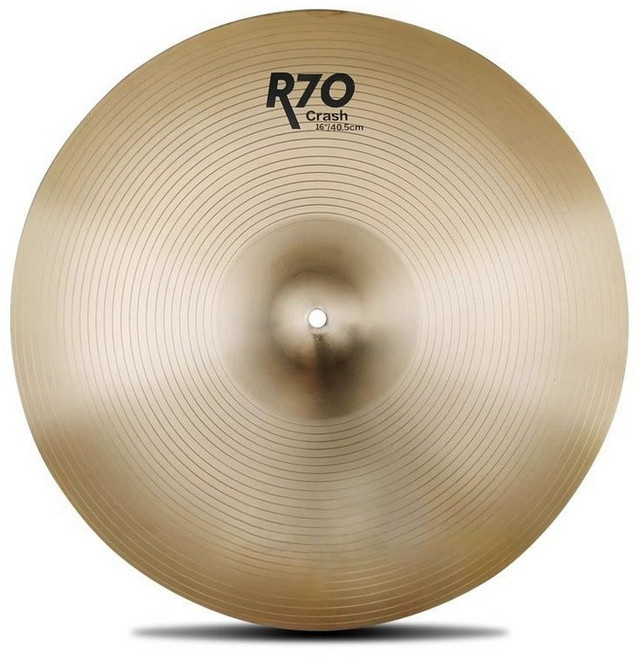 드럼 심벌즈 R70 재즈 초보자 심펄즈 전문가 가정용 입문용 플레이트 심슨 타악기 성인용 심벌, 1개, 16인치 하이햇