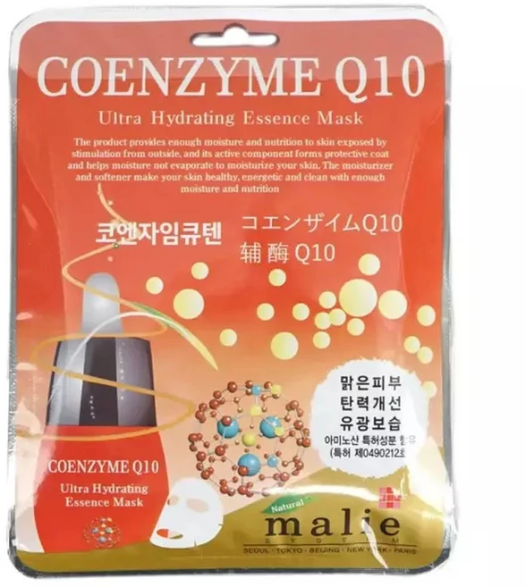 유광보습 다량의 맑은피부 코엔자임큐텐 마스크팩 10매, 10개 - 쿠팡