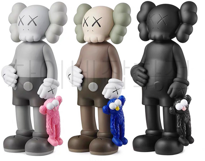 카우스 세서미스트리트 쉐어 KAWS Share 피규어 3colors 인테리어 장식 오브제, 블랙