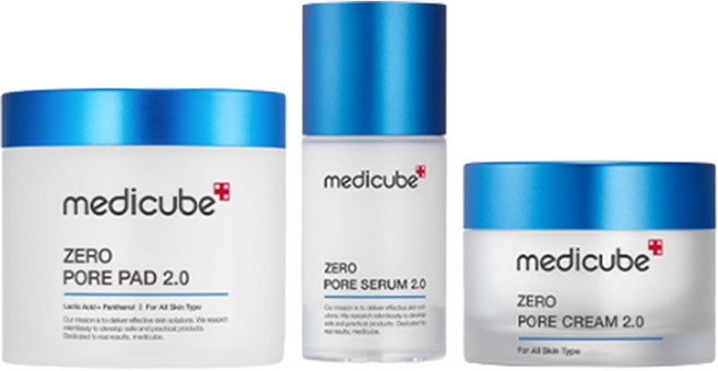 메디큐브 제로 모공 3종 SET / 2.0토너패드 세럼 크림, 1개