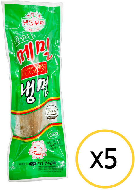 농민식품 함흥냉면 200g, 5개