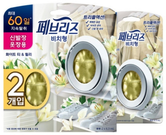 페브리즈 실내용 비치 화이트 티 & 릴리 6.3ml 3입, 1개