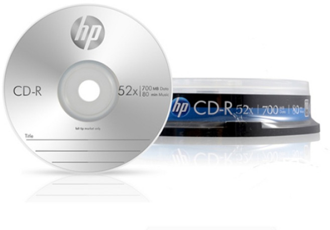 [HP] CD-R 52배속 700MB [케익/10매], 단품, 1개