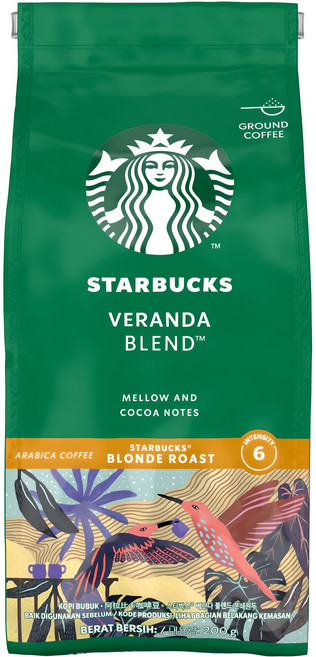 스타벅스 베란다 블렌드 분쇄원두, 에스프레소(고움), 200g, 1개
