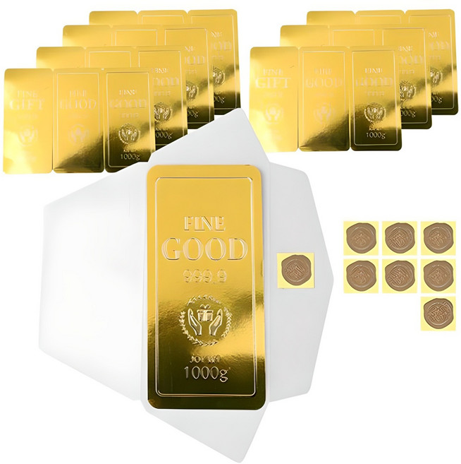 인디케이 황금 골드바 돈봉투 세트, 혼합 색상, 8세트