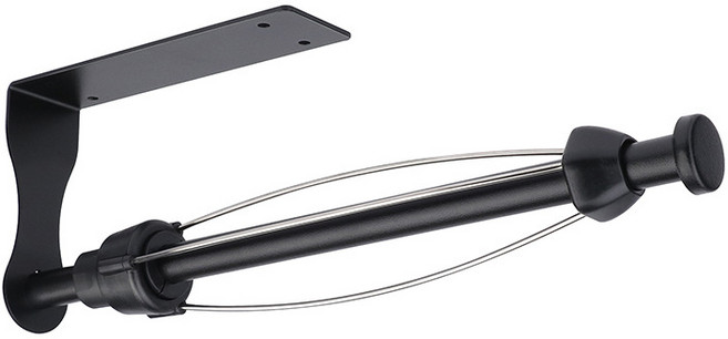 싱크대 키친타올걸이 거치대 홀더 키친타월 무타공 주방 정리 선반 코스트코 대형 꽂이 수납장, 1개, 블랙