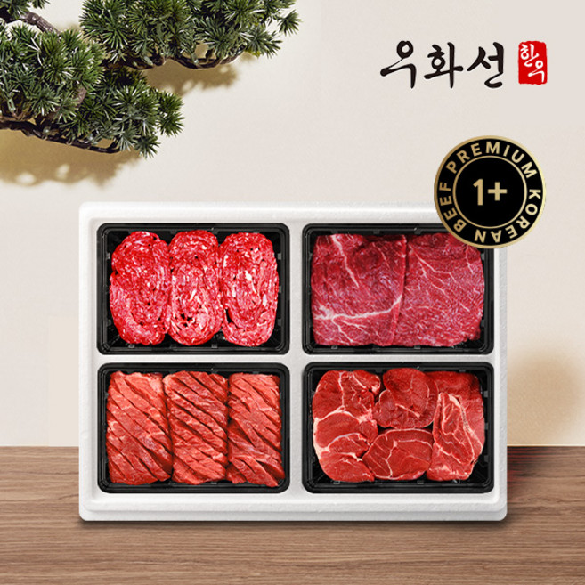 횡성한우 숙성 1+등급 프리미엄 정육세트(불고기+국거리+산적+장조림팩당500g총2.0kg)냉장, 1개, 상세 설명 참조