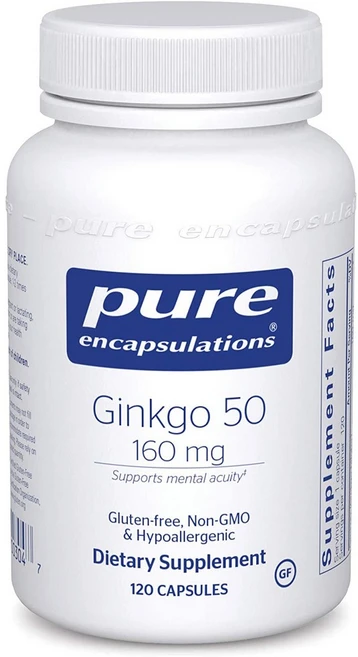 퓨어인캡슐레이션 징코 50 160mg 캡슐, 1개, 120정 - 쿠팡