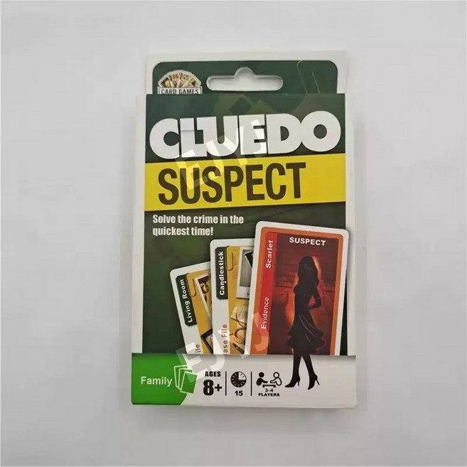 클루보드게임 clue suspect 클루서스펙트 영문판 전략 추리게임 카드놀이, 원컬러, 1개