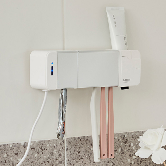 한샘 부착형 칫솔살균기, HAF-HS510SV, Silver(실버)