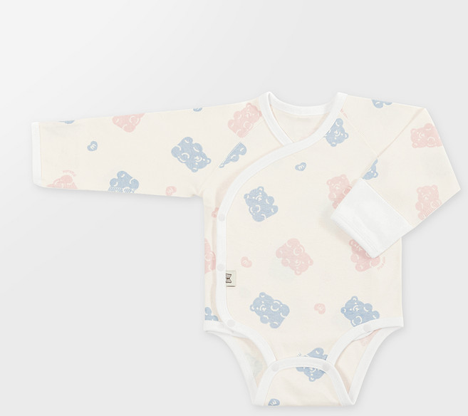 메르베 신생아 출산선물 배냇수트 100% 순면 배내바디슈트 2단스냅 배냇저고리