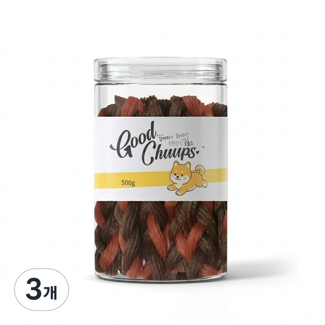 굿츕스 오리소 트위스트, 1개, 500g, 소고기 오리
