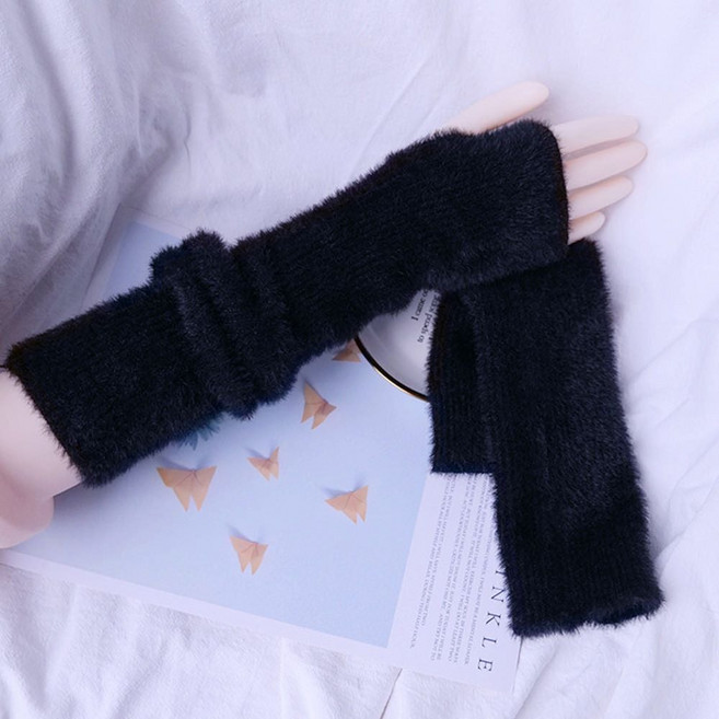 앙고라롱핸드워머 털 팔 손토시 롱워머 겨울 패션 zmf*128rh