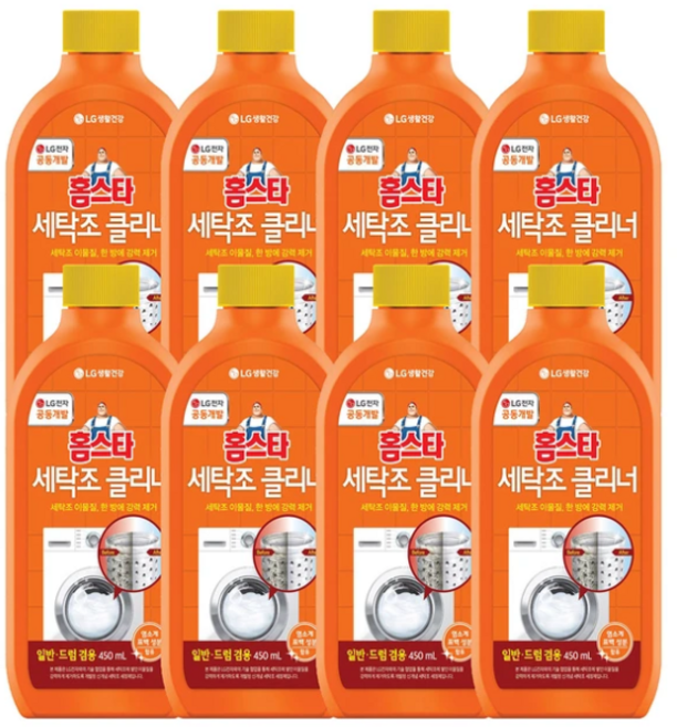 홈스타 세탁조 클리너, 450ml, 8개
