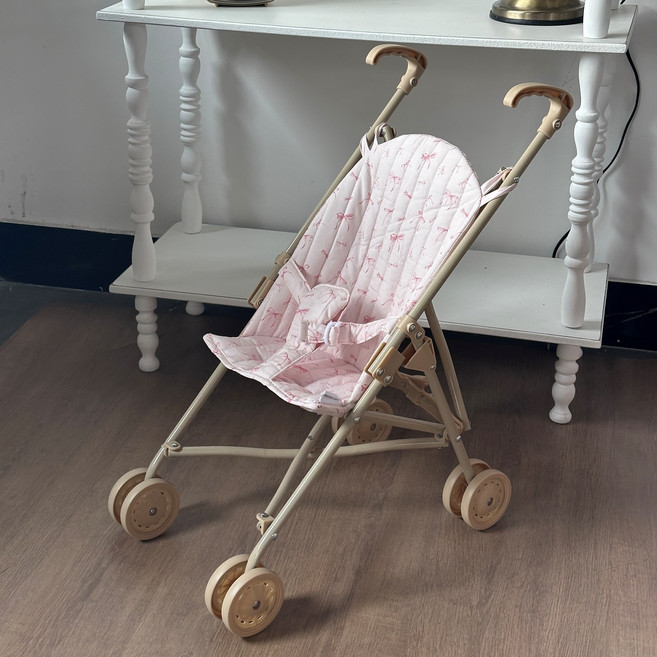 리틀숑 아기 감성 장난감 유모차 인형 유모차 2Color, 1개, 핑크