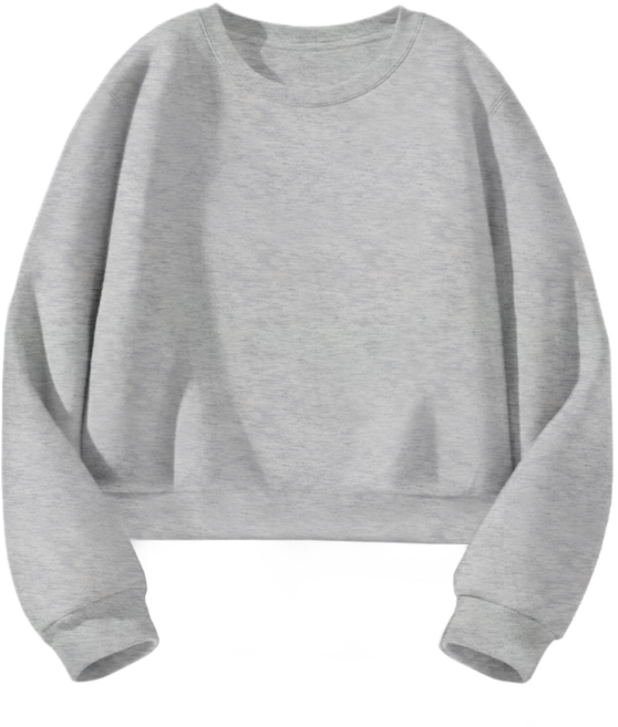 몰토벨리노 SF 무지 세미오버핏 크롭 맨투맨