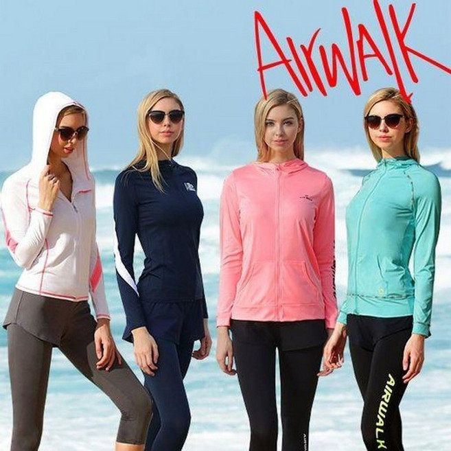 [공식] 에어워크서프 여성래쉬가드세트 기획집업+7부 반바지레깅스 모음