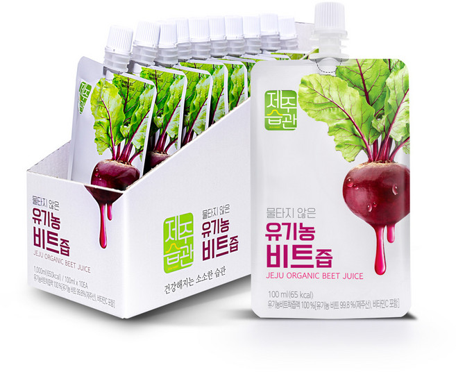 제주습관 유기농비트즙 제주산 NFC저온착즙 100ml