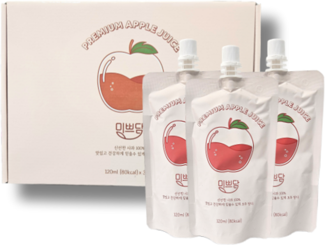 으뜸미쁘담 명품 생사과즙 아기 임산부 주스, 30개, 120ml