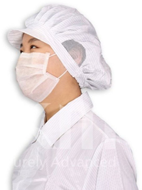 케이엠 방진 모자 제전모 무진모 크린룸 후드 C2, 화이트S, 1개