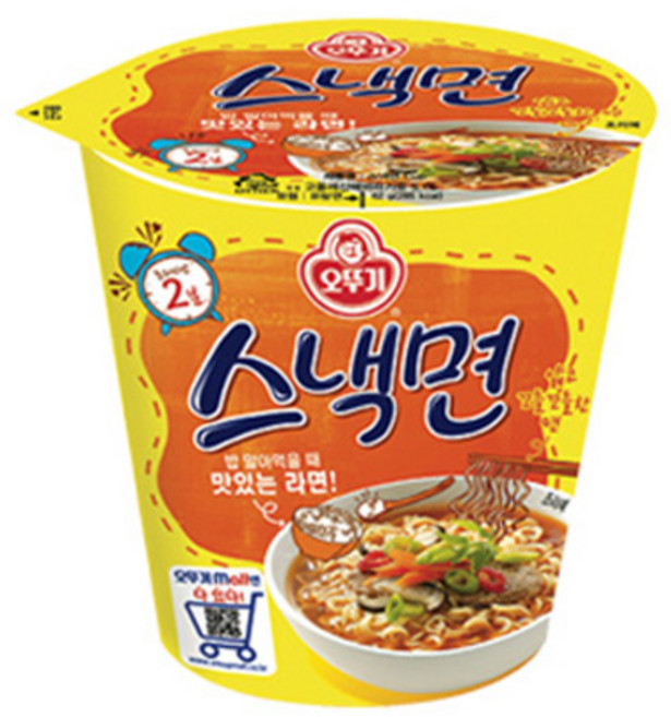 오뚜기 스낵면 컵라면, 3개