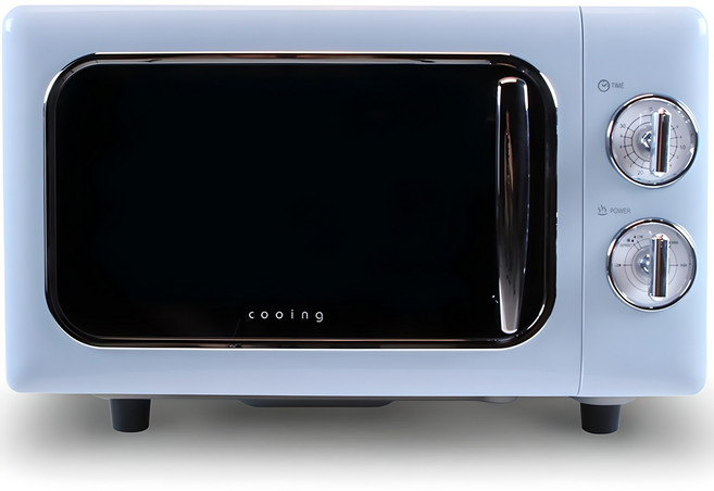 쿠잉전자 레트로 전자레인지 다이얼식 20L, MC-RSB20A