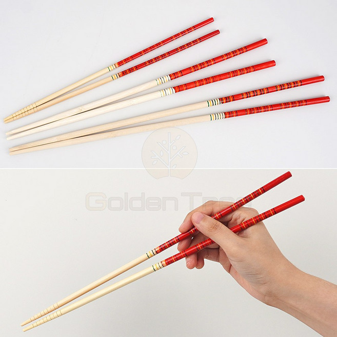 골든트리 튀김 요리용 대나무젓가락 1벌 긴젓가락 대저분 튀김 볶음 요리젓가락, 1개, 랜덤색상(추가/변경)