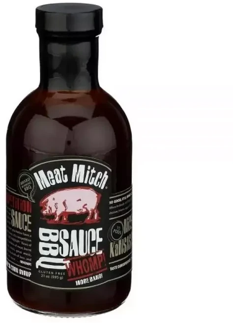 Meat Mitch WHOMP BBQ 소스 595.3g 21온스 캔자스시티 고메 대회 바베큐, 1개