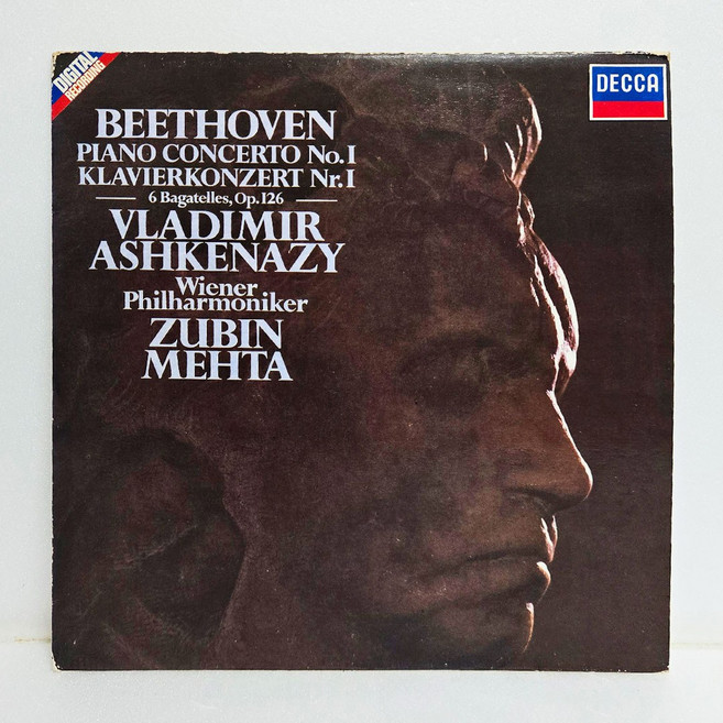 Vladimir Ashkenazy / Beethoven: Piano Concerto No.1/6 Bagatelles Op.126 엘피음반 상태(쟈켓/음반) NM/NM