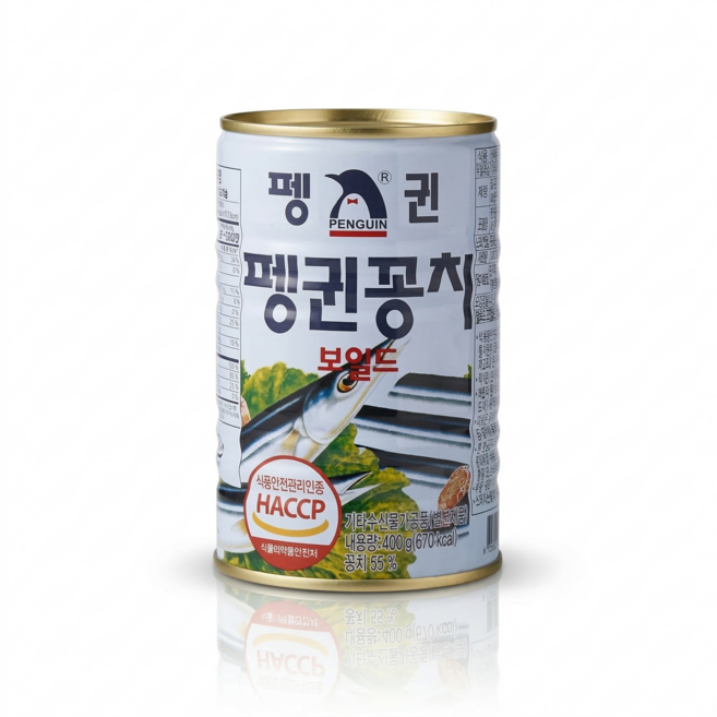 펭귄 꽁치 통조림 보일드 팽귄 꽁치캔, 5개, 400g