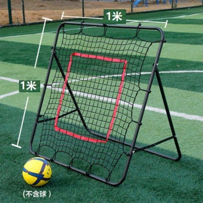 足球訓練反彈網 可折疊可調式傳球射門輔助器材, 反彈網球門黑色【長100*寬103cm】, 1個