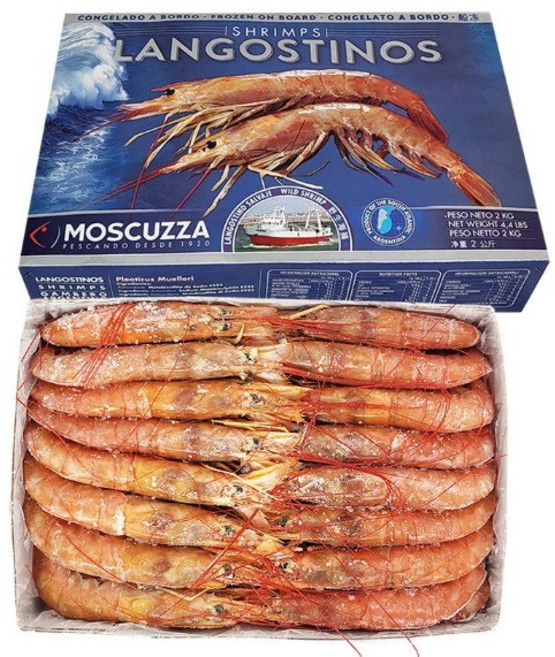 냉동 자연산 아르헨티나 붉은새우 (L1) 2kg, 1개