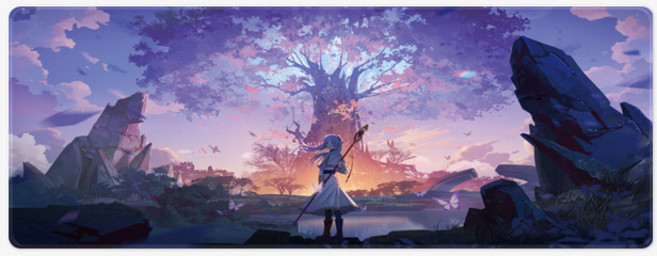 장송의프리렌 2기 마우스장패드 L 2XL 데스크매트, 07 장송의프리렌 L(800x300), 1개