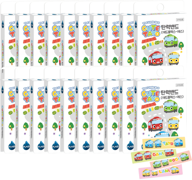 영케미칼 큐트 타요 탄력밴드, 20개, 16개입