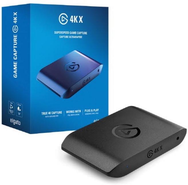 (엘가토) ELGATO 4K X (외장형 / 캡쳐보드 / 2160P 144FPS / 패스스루), 1개, 엘가토4KX캡쳐카드