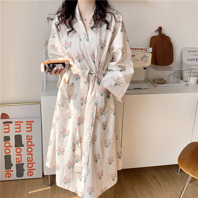 플라워 하트 가운 예쁜가운 빅사이즈잠옷 레이스슬립 공주님홈웨어 파자마파티