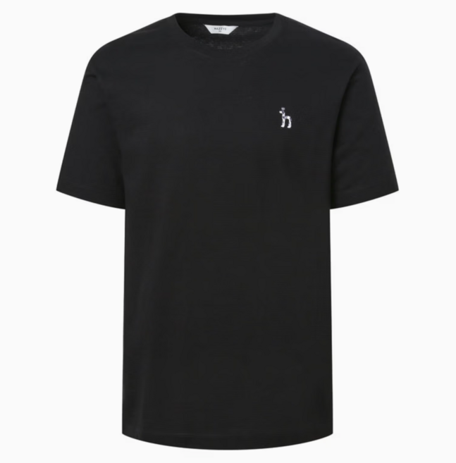 헤지스 퍼피로고 멜란지 면 반팔 티셔츠 YMWHTS901