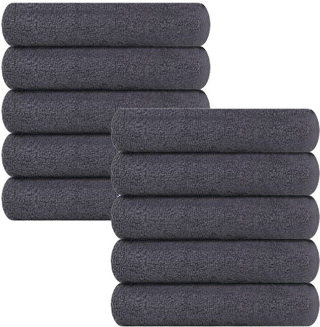 송월타올 30수 130g 파스텔컬러 심플호텔무지, 진회색 10장, 1개