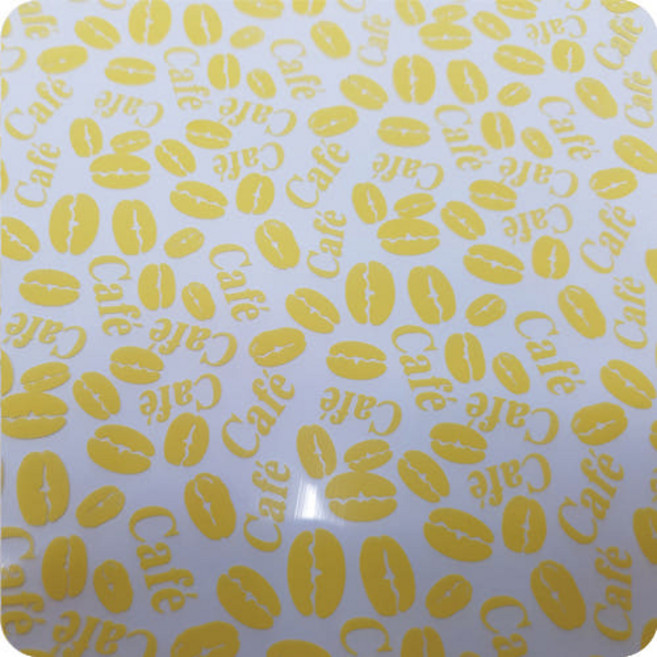 초콜릿 전사지 3ea 커피빈(옐로우) No1721, 3개, 3g