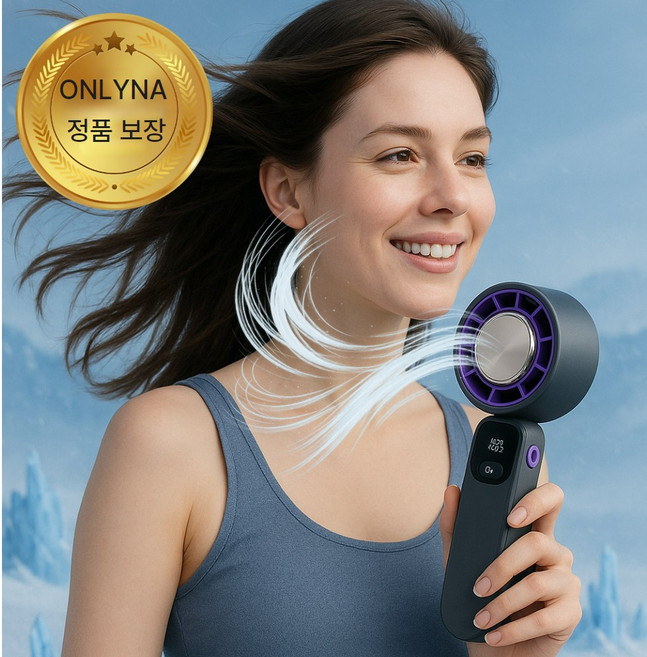 온리나 휴대용 선풍기 손풍기 미니선풍기 탁상용 손선풍기 USB, 온리나 블랙
