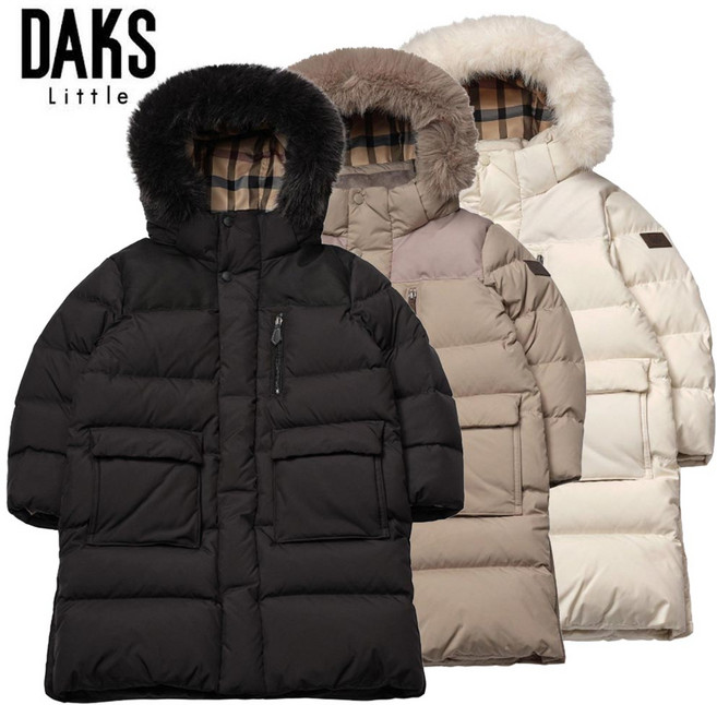 [매장발송] 닥스키즈 남여공용 롱패딩 덕다운 겨울 방한 방풍 스키장 아동 어린이 패딩점퍼